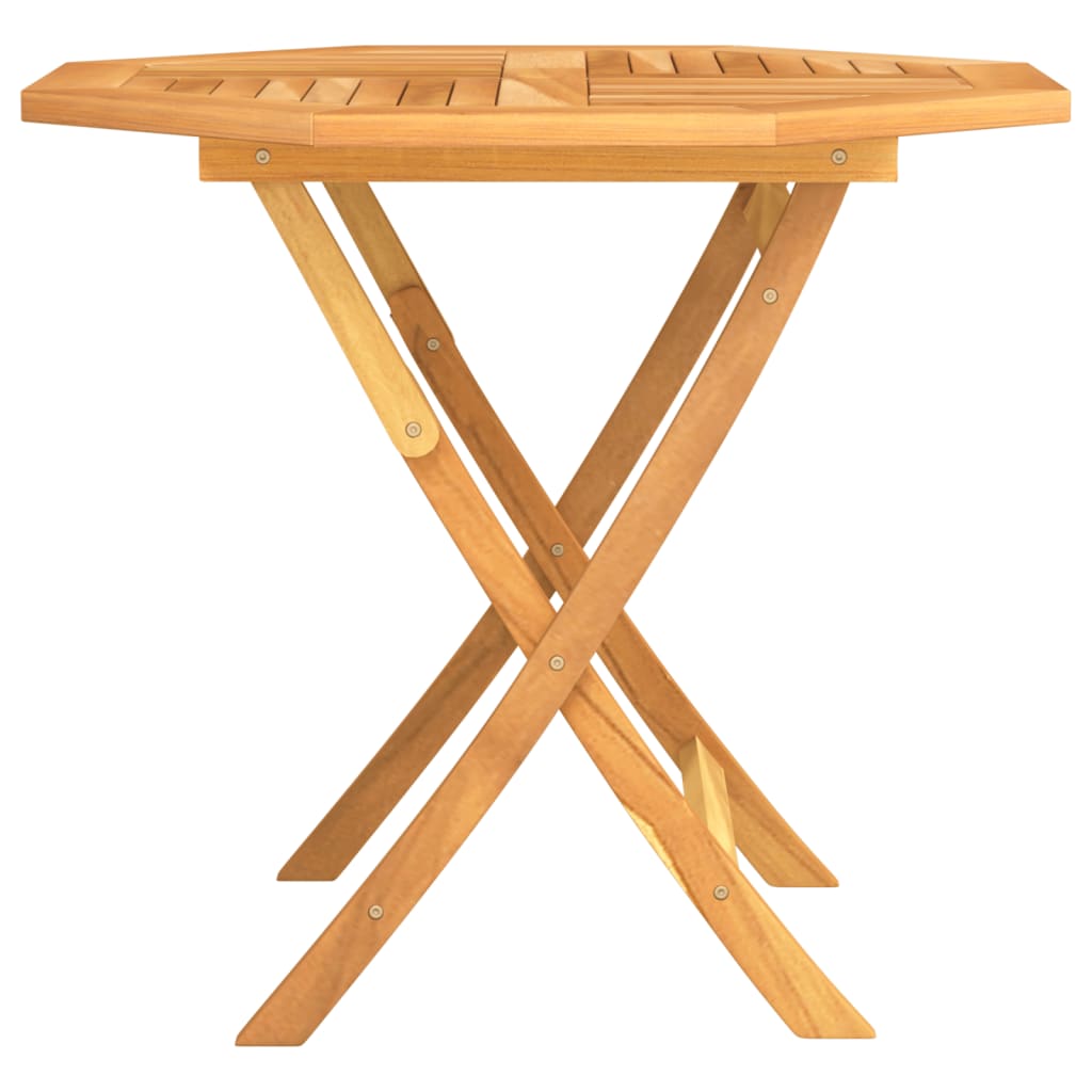 Klappbarer Gartentisch 85x85x76 cm Teak Massivholz