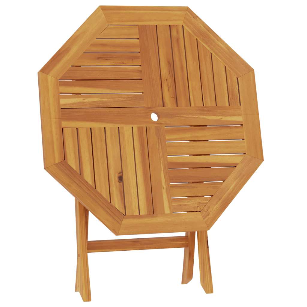 Klappbarer Gartentisch 85x85x76 cm Teak Massivholz
