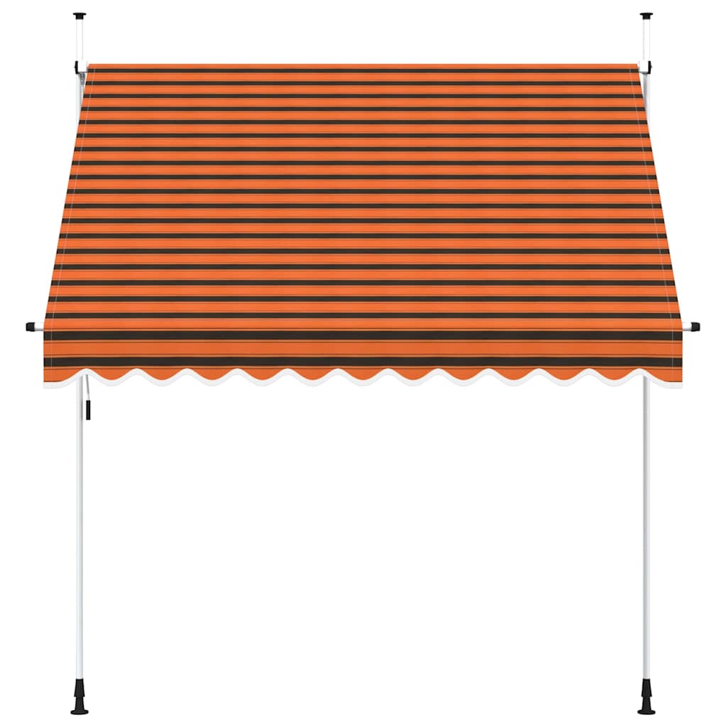 Einziehbare Markise Handbetrieben 250 cm Orange und Braun