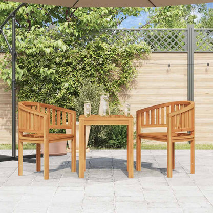 Bananenstühle 2 Stk. Massivholz Teak - Pazzar.ch