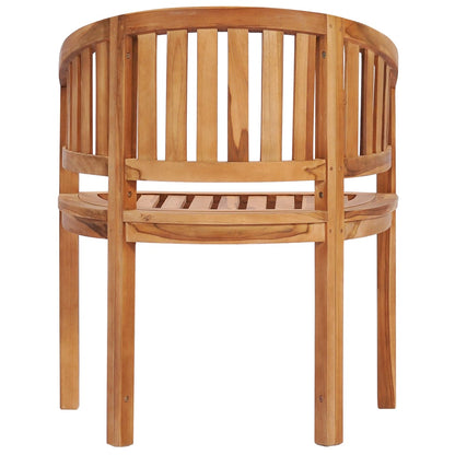 Bananenstühle 2 Stk. Massivholz Teak - Pazzar.ch