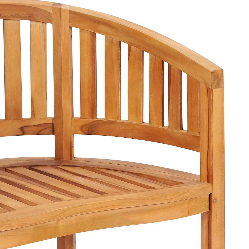 Bananenstühle 2 Stk. Massivholz Teak - Pazzar.ch