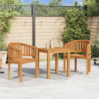 Bananenstühle 2 Stk. Massivholz Teak - Pazzar.ch