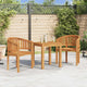 Bananenstühle 2 Stk. Massivholz Teak