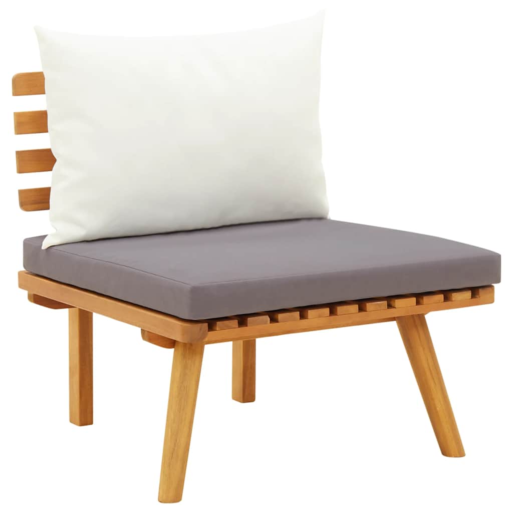 Garten-Ecksofa mit Kissen Massivholz Akazie