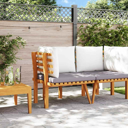 Garten-Ecksofa mit Kissen Massivholz Akazie