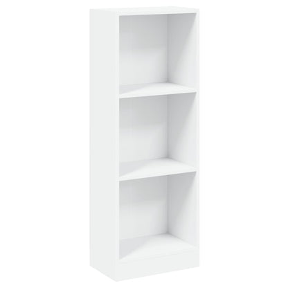 Bücherregal 3 Fächer Weiß 40x24x109 cm Holzwerkstoff - Pazzar.ch