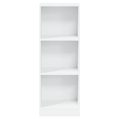 Bücherregal 3 Fächer Weiß 40x24x109 cm Holzwerkstoff - Pazzar.ch