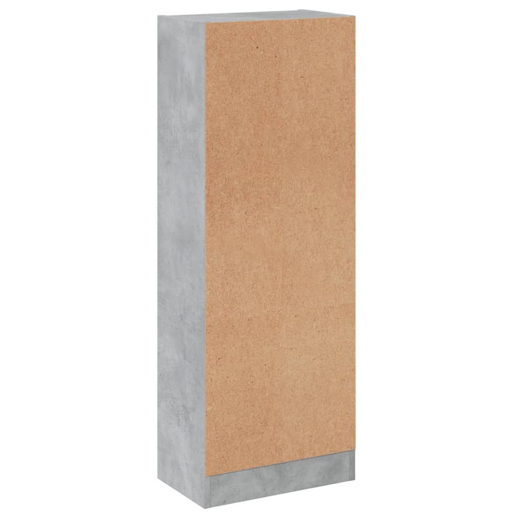 Bücherregal 3 Fächer Betongrau 40x24x109 cm Holzwerkstoff - Pazzar.ch