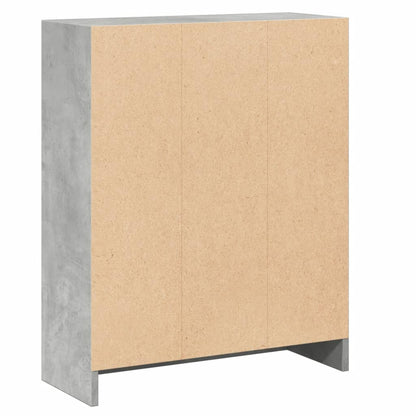 Bücherregal Betongrau 60x24x76 cm Holzwerkstoff - Pazzar.ch