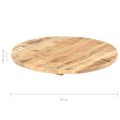 Tischplatte Massivholz Mango Rund 25-27 mm 50 cm - Pazzar.ch