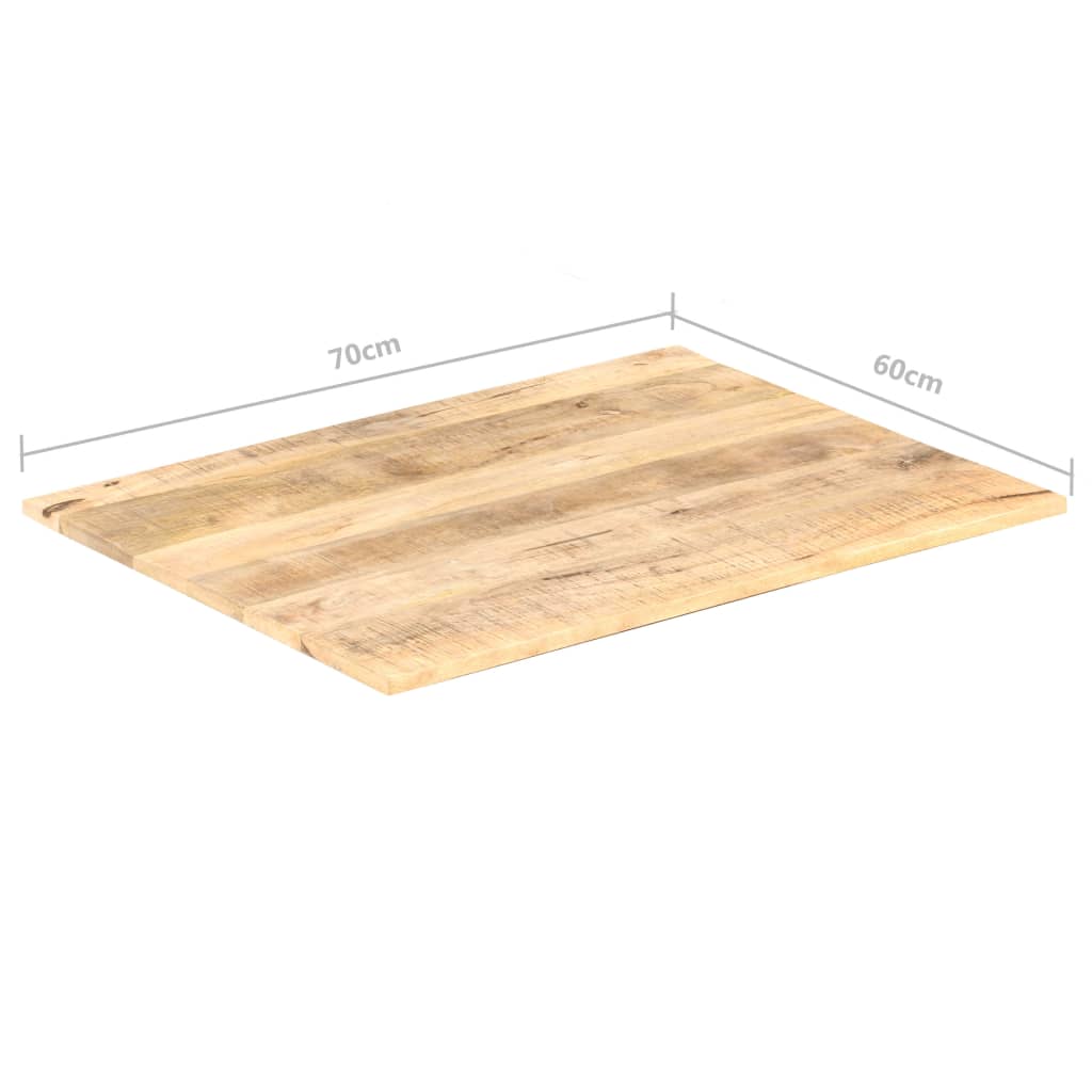 Tischplatte Massivholz Mango 15-16 mm 70x60 cm