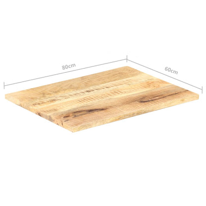 Tischplatte Massivholz Mango 25-27 mm 80x60 cm - Pazzar.ch
