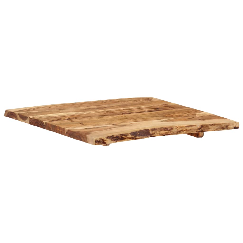 Tischplatte Massivholz Akazie 58x(50-60)x2,5 cm