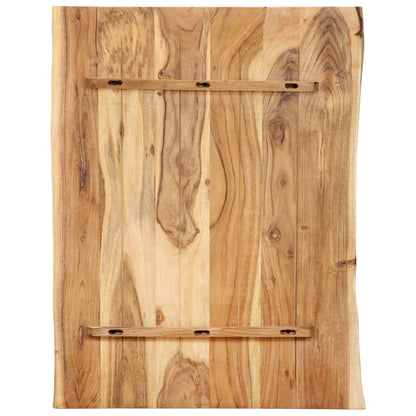 Tischplatte Massivholz Akazie 80x(50-60)x2,5 cm - Pazzar.ch