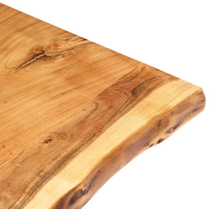 Tischplatte Massivholz Akazie 80x(50-60)x2,5 cm - Pazzar.ch