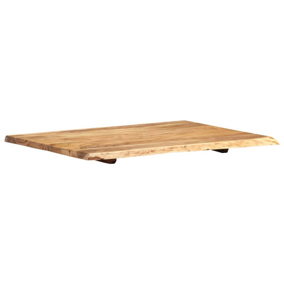 Tischplatte Massivholz Akazie 80x(50-60)x2,5 cm - Pazzar.ch