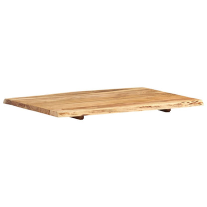 Tischplatte Massivholz Akazie 80x(50-60)x2,5 cm - Pazzar.ch