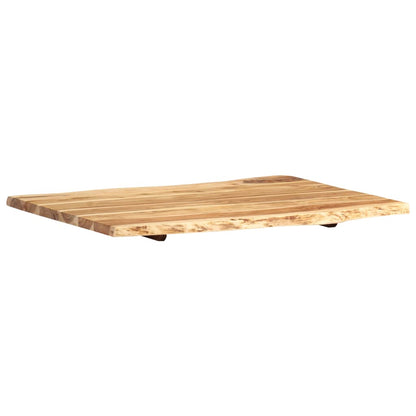 Tischplatte Massivholz Akazie 80x(50-60)x2,5 cm - Pazzar.ch