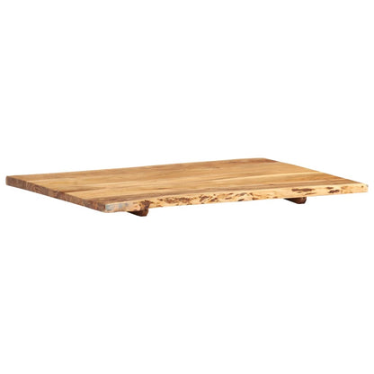 Tischplatte Massivholz Akazie 80x(50-60)x2,5 cm - Pazzar.ch