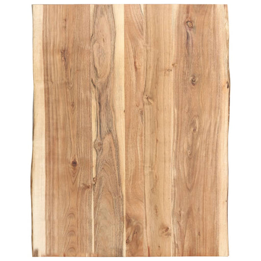 Tischplatte Massivholz Akazie 80x(50-60)x3,8 cm - Pazzar.ch