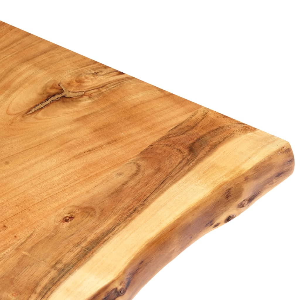 Tischplatte Massivholz Akazie 80x(50-60)x3,8 cm - Pazzar.ch