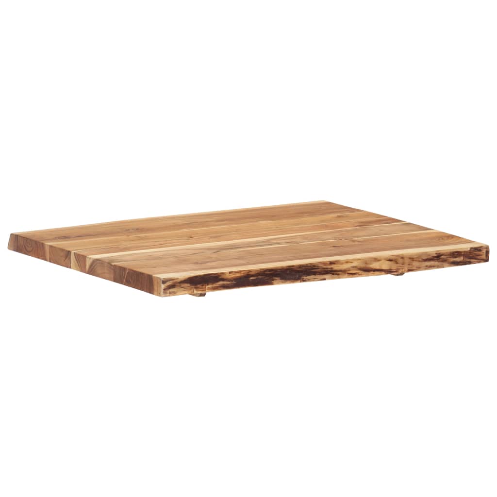 Tischplatte Massivholz Akazie 80x(50-60)x3,8 cm