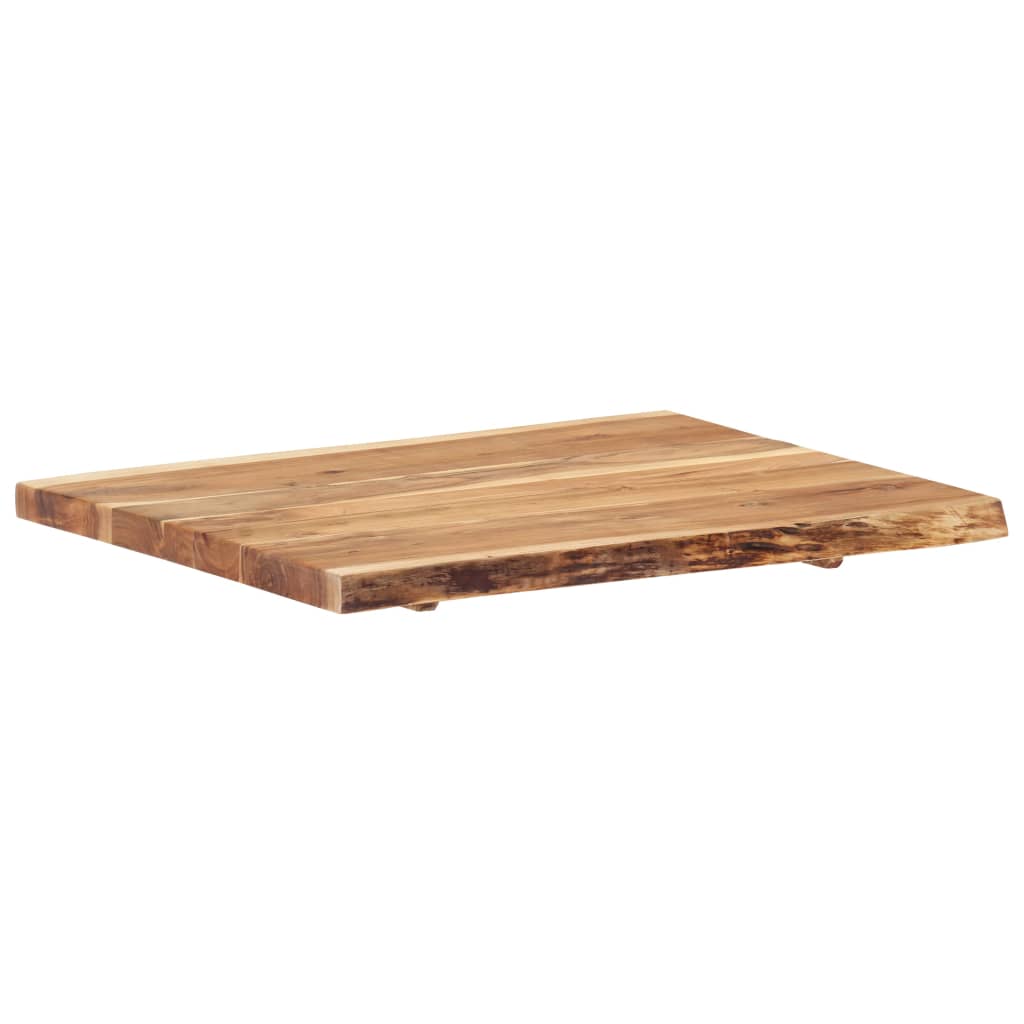Tischplatte Massivholz Akazie 80x(50-60)x3,8 cm