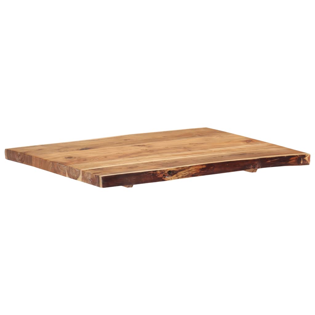 Tischplatte Massivholz Akazie 80x(50-60)x3,8 cm - Pazzar.ch