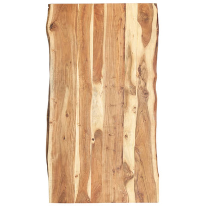 Tischplatte Massivholz Akazie 118x(50-60)x3,8 cm - Pazzar.ch