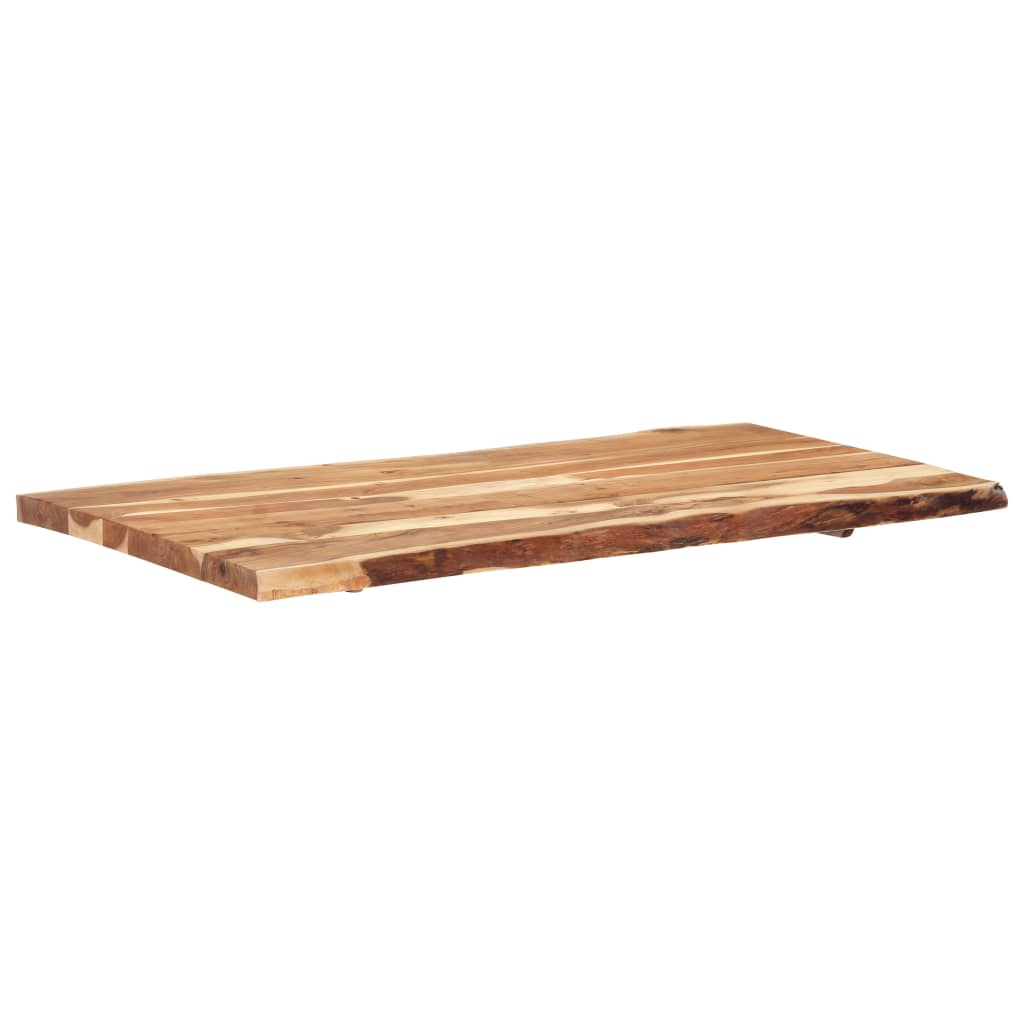 Tischplatte Massivholz Akazie 118x(50-60)x3,8 cm