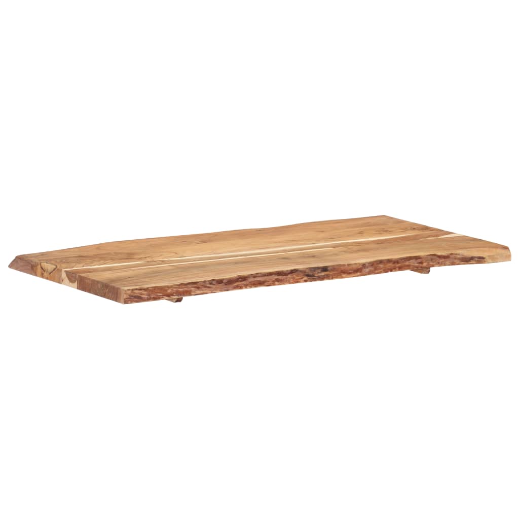 Tischplatte Massivholz Akazie 118x(50-60)x3,8 cm