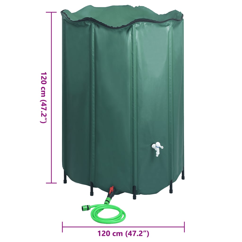 Regenwassertank Faltbar mit Hahn 1350 L