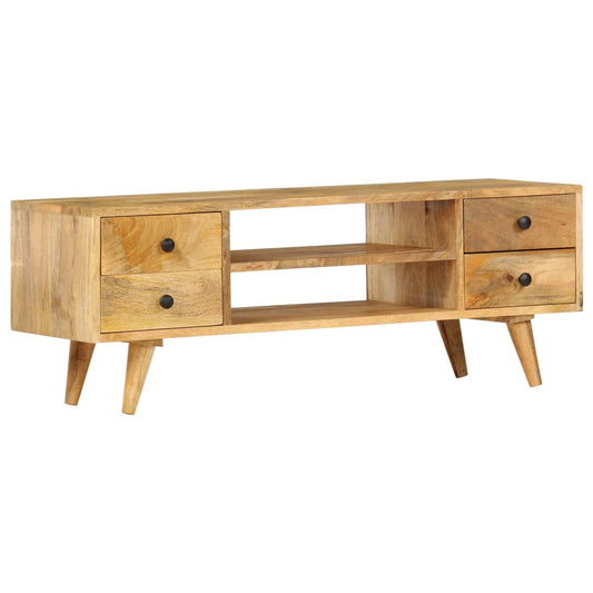 TV-Schrank 110 x 35 x 40 cm Massivholz Mango - Pazzar.ch