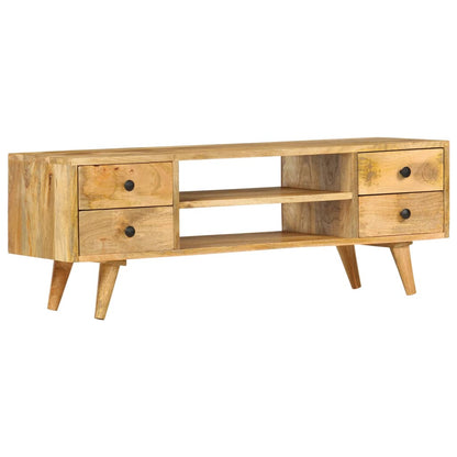 TV-Schrank 110 x 35 x 40 cm Massivholz Mango - Pazzar.ch