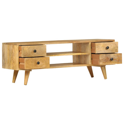 TV-Schrank 110 x 35 x 40 cm Massivholz Mango - Pazzar.ch