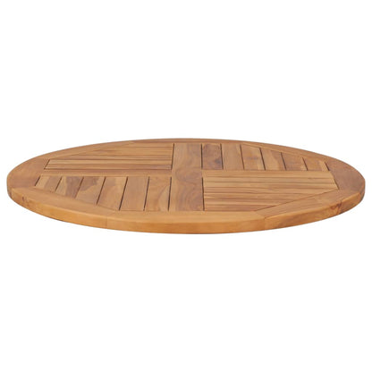 Tischplatte Massivholz Teak Rund 2,5 cm 80 cm - Pazzar.ch