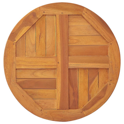 Tischplatte Massivholz Teak Rund 2,5 cm 80 cm - Pazzar.ch