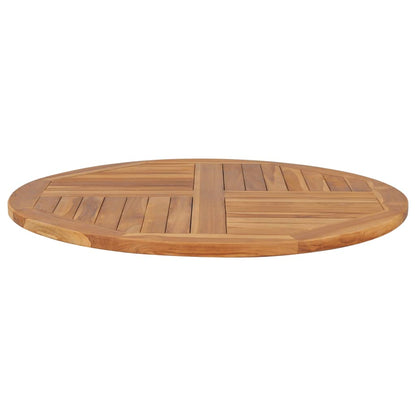 Tischplatte Massivholz Teak Rund 2,5 cm 90 cm - Pazzar.ch