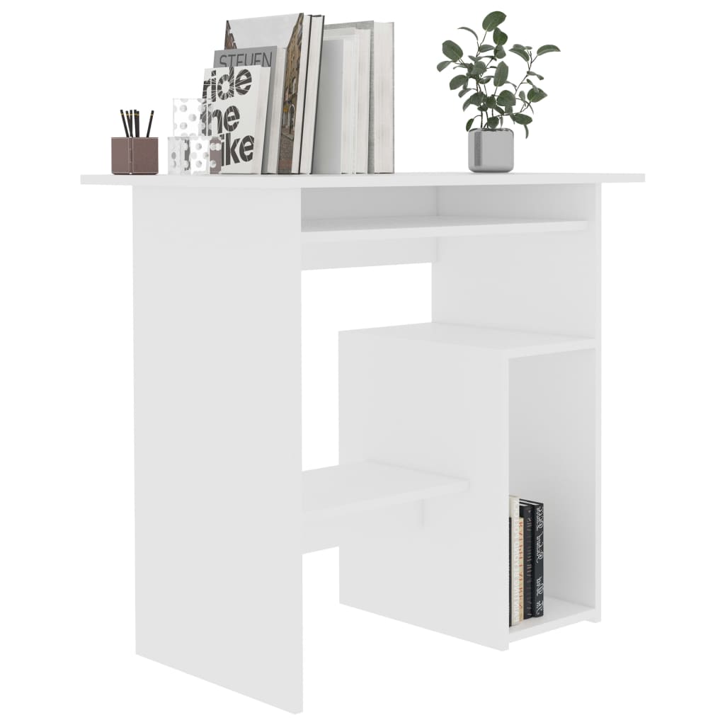 Schreibtisch Weiß 80x45x74 cm Holzwerkstoff - Pazzar.ch