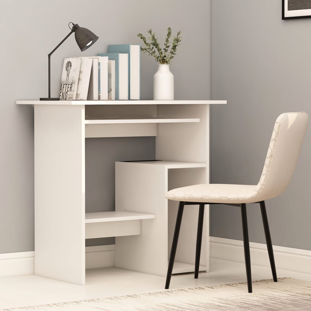 Schreibtisch Weiß 80x45x74 cm Holzwerkstoff - Pazzar.ch