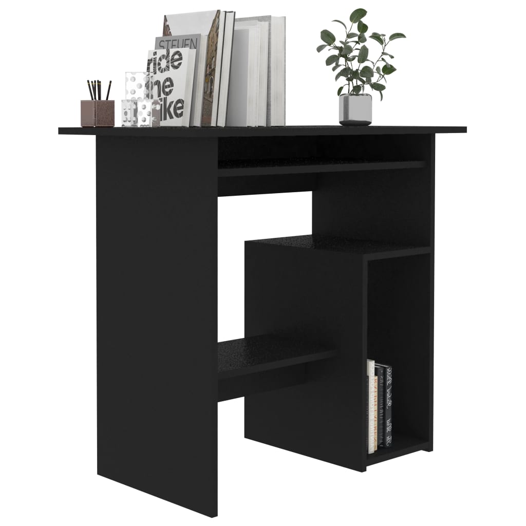 Schreibtisch Schwarz 80x45x74 cm Holzwerkstoff - Pazzar.ch