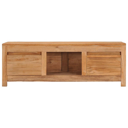 TV-Schrank 100×30×35 cm Massivholz Teak - Pazzar.ch