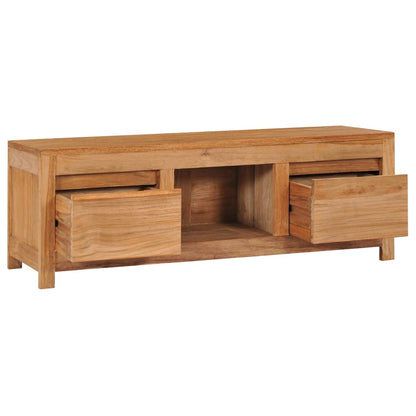 TV-Schrank 100×30×35 cm Massivholz Teak - Pazzar.ch
