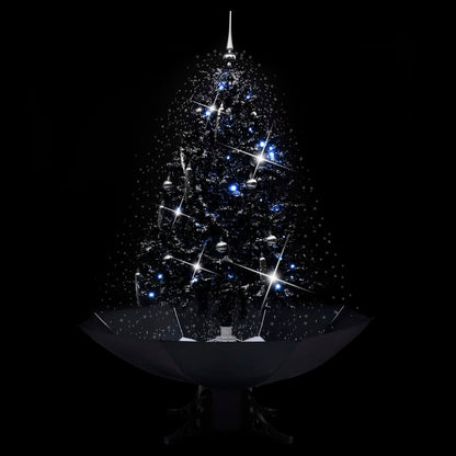 Schneiender Weihnachtsbaum mit Schirmfuß Schwarz 140 cm PVC - Pazzar.ch