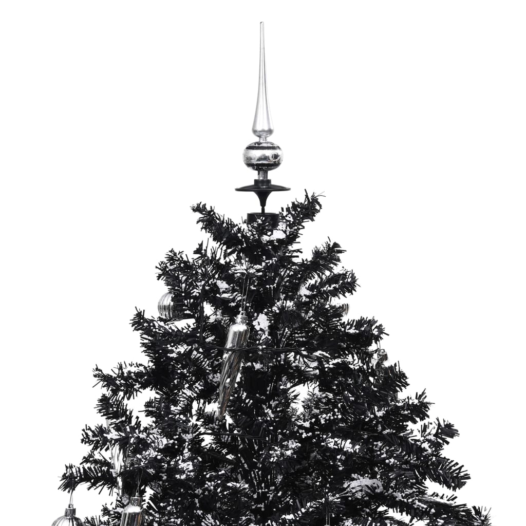 Schneiender Weihnachtsbaum mit Schirmfuß Schwarz 140 cm PVC - Pazzar.ch