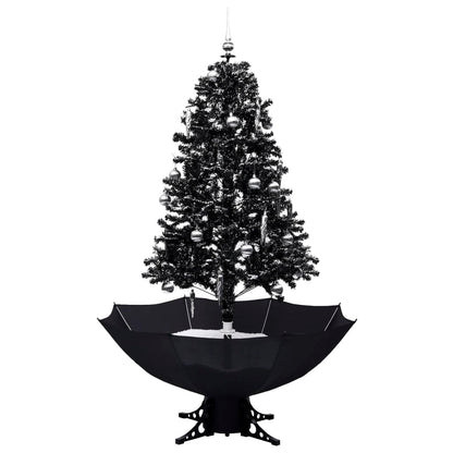 Schneiender Weihnachtsbaum mit Schirmfuß Schwarz 170 cm PVC - Pazzar.ch