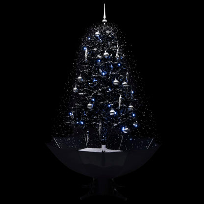 Schneiender Weihnachtsbaum mit Schirmfuß Schwarz 170 cm PVC - Pazzar.ch