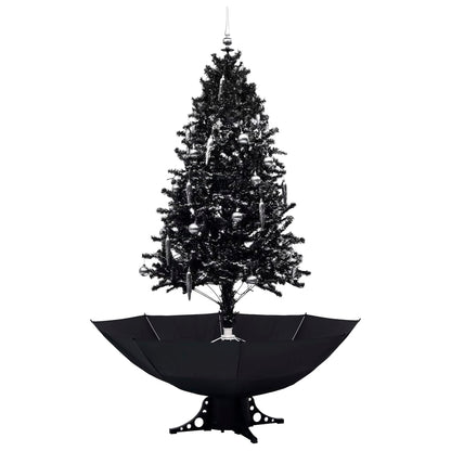 Schneiender Weihnachtsbaum mit Schirmfuß Schwarz 190 cm PVC - Pazzar.ch