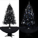 Schneiender Weihnachtsbaum mit Schirmfuß Schwarz 190 cm PVC